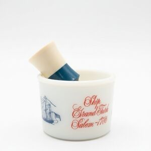 Vintage 1940 Old Spice Ship Shaving Mug and Ever Ready Brush